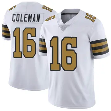 White Youth Brandon Coleman New Orleans Saints Limited Color Rush Jersey